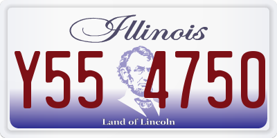 IL license plate Y554750
