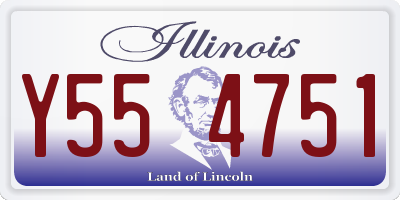 IL license plate Y554751