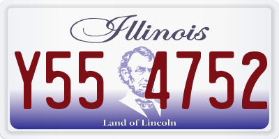 IL license plate Y554752