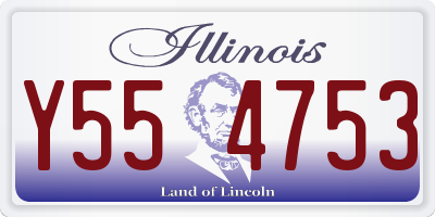IL license plate Y554753