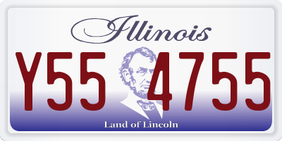 IL license plate Y554755