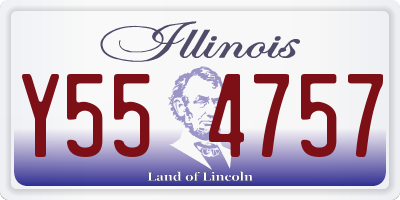 IL license plate Y554757