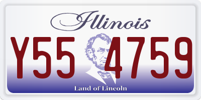 IL license plate Y554759