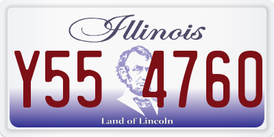 IL license plate Y554760