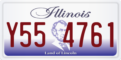 IL license plate Y554761