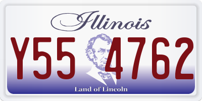 IL license plate Y554762