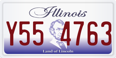 IL license plate Y554763