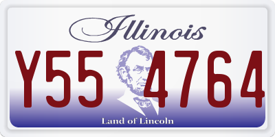 IL license plate Y554764