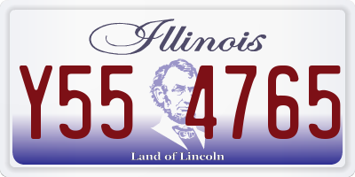IL license plate Y554765