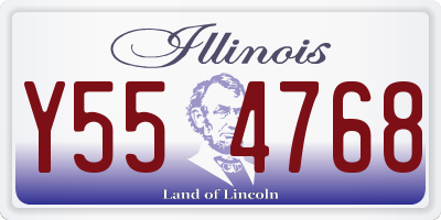 IL license plate Y554768