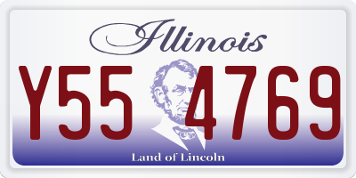 IL license plate Y554769