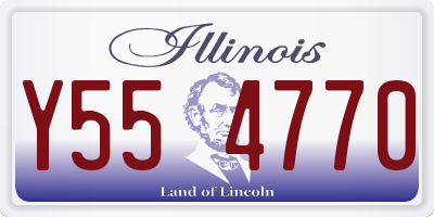 IL license plate Y554770