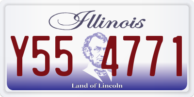IL license plate Y554771