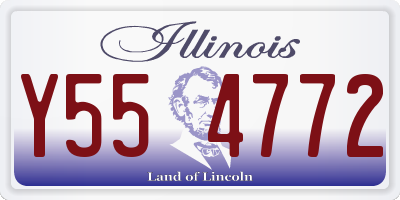 IL license plate Y554772