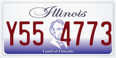 IL license plate Y554773