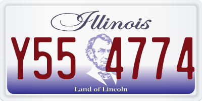 IL license plate Y554774