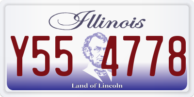 IL license plate Y554778