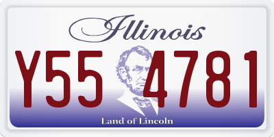 IL license plate Y554781