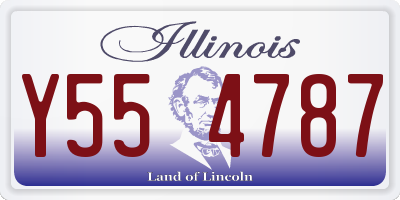IL license plate Y554787