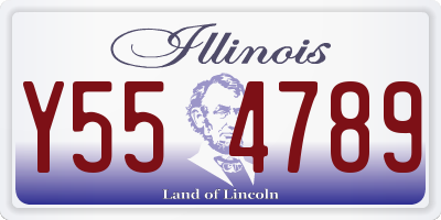 IL license plate Y554789