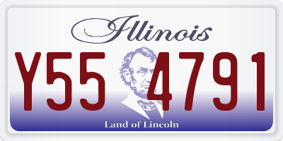 IL license plate Y554791