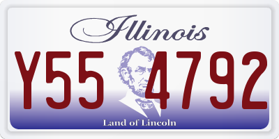 IL license plate Y554792