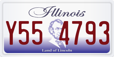 IL license plate Y554793