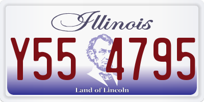 IL license plate Y554795