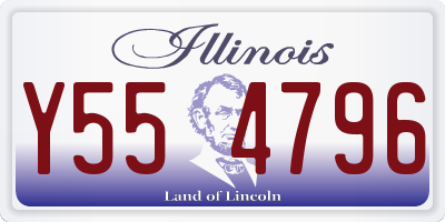 IL license plate Y554796