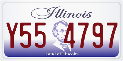 IL license plate Y554797