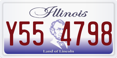 IL license plate Y554798