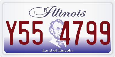IL license plate Y554799
