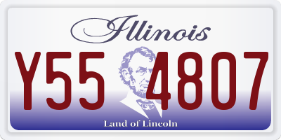 IL license plate Y554807