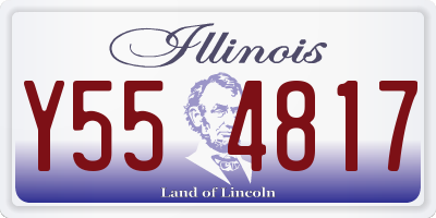 IL license plate Y554817