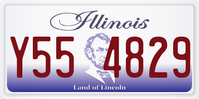 IL license plate Y554829