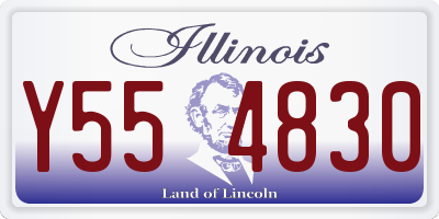 IL license plate Y554830