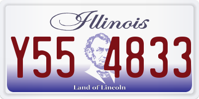 IL license plate Y554833