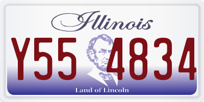 IL license plate Y554834