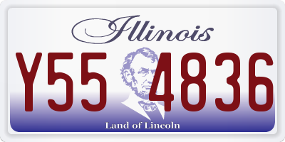 IL license plate Y554836