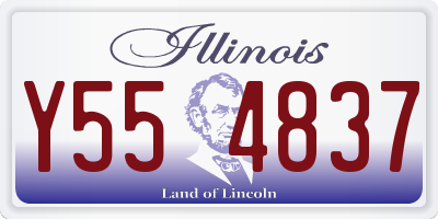 IL license plate Y554837