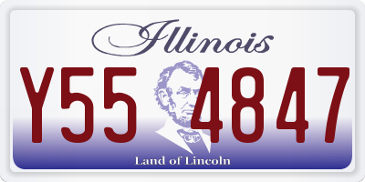 IL license plate Y554847