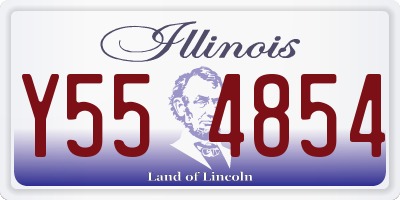 IL license plate Y554854