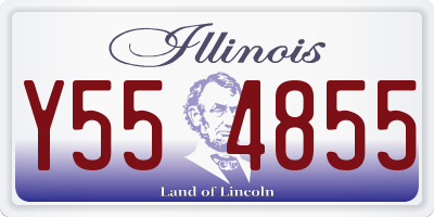 IL license plate Y554855