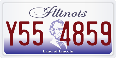 IL license plate Y554859