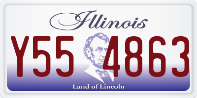 IL license plate Y554863