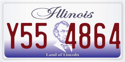 IL license plate Y554864