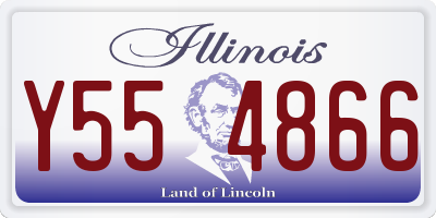 IL license plate Y554866