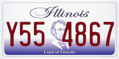 IL license plate Y554867