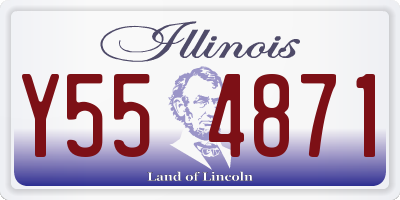 IL license plate Y554871