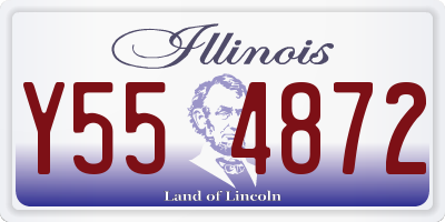 IL license plate Y554872